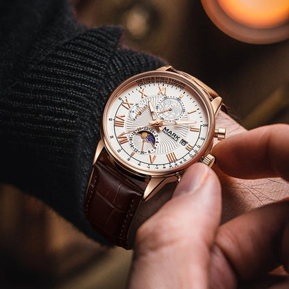 Genuine Leather Strap Watch
