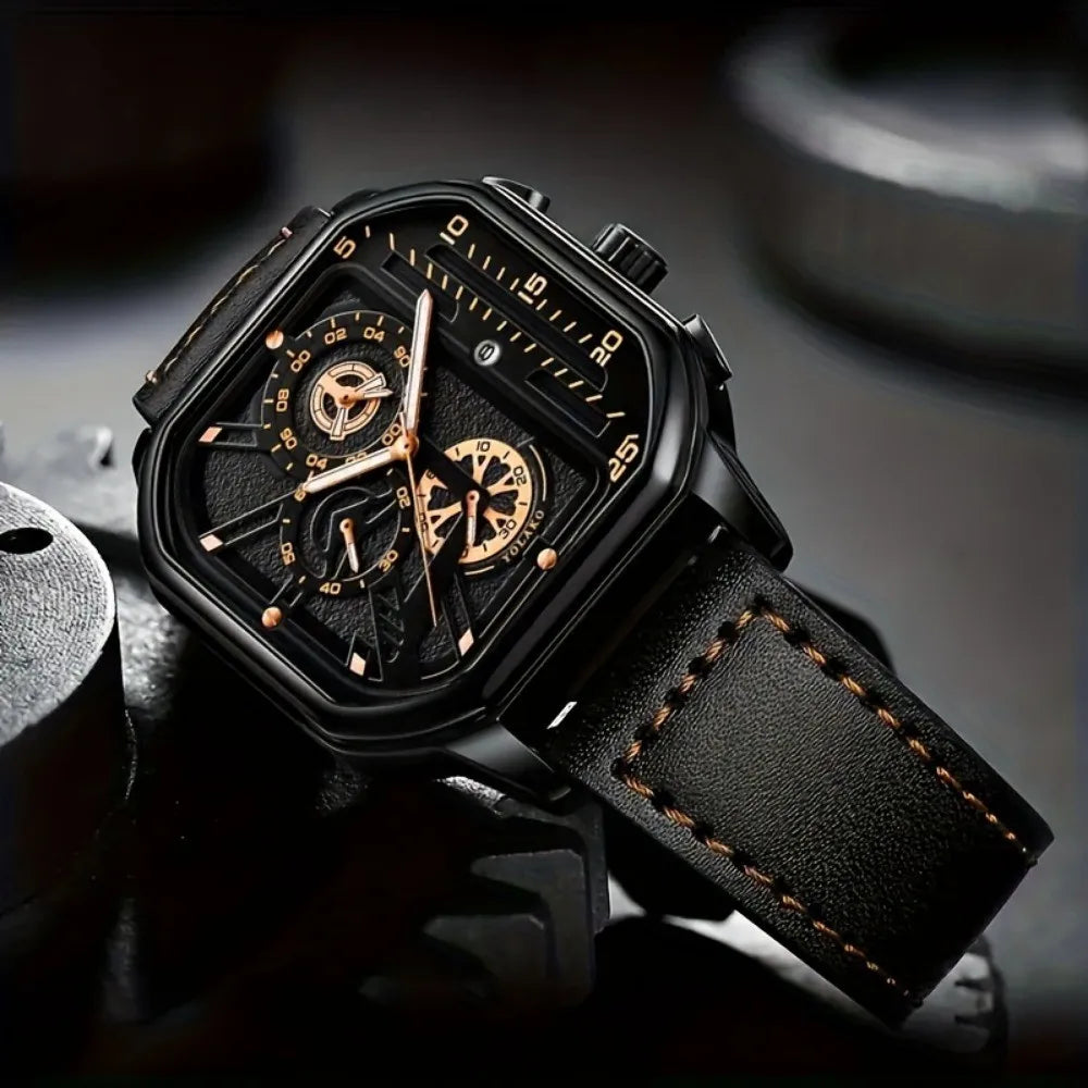 Men's Square Luxury Watch