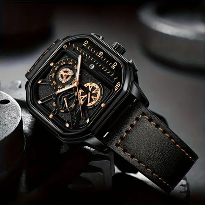 Men's Square Luxury Watch