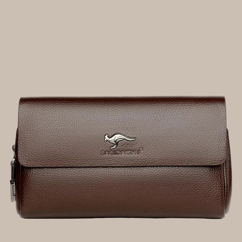 Buckle Zipper Clutch Bag