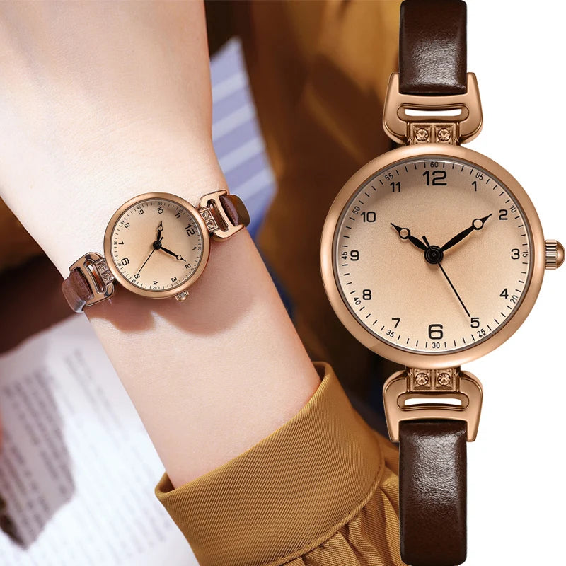 Thin Retro Quartz Wristwatch