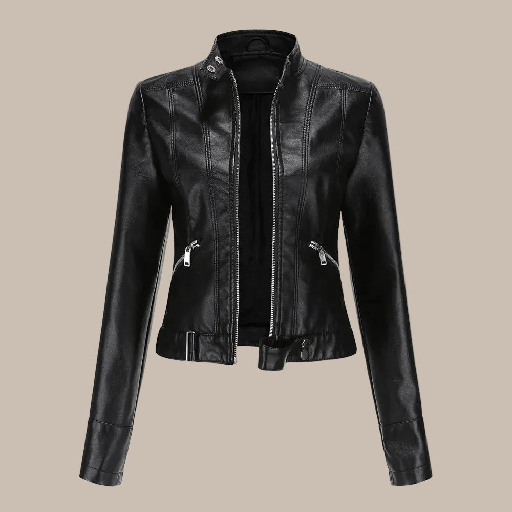 Women's Short Genuine Leather Jacket