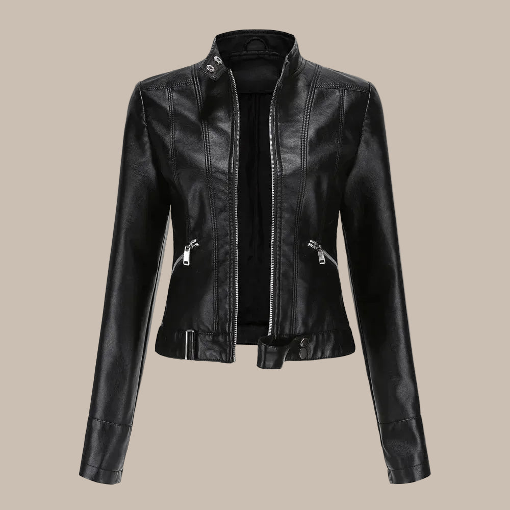 Women's Short Genuine Leather Jacket