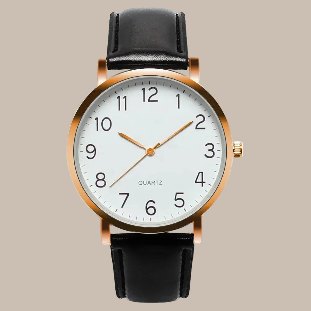 Men's Simple Business Leather Watch