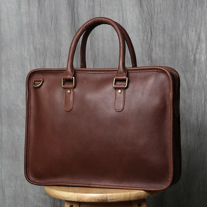 Vintage Cowhide Laptop Bag