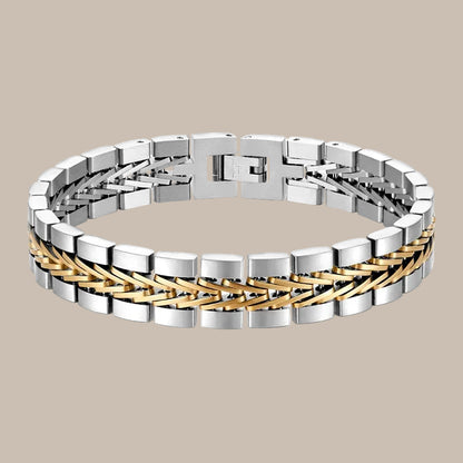 Gold-Plated Cuban Toggle Bracelet