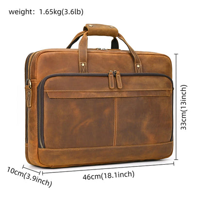 Cowhide Business Bag