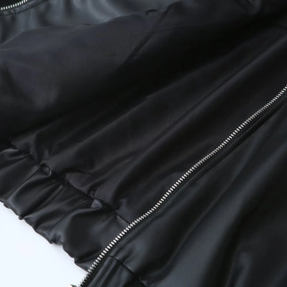 Leather Bomber Jacket