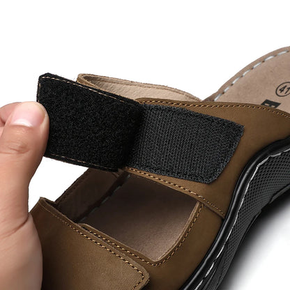 Summer Leather Slides
