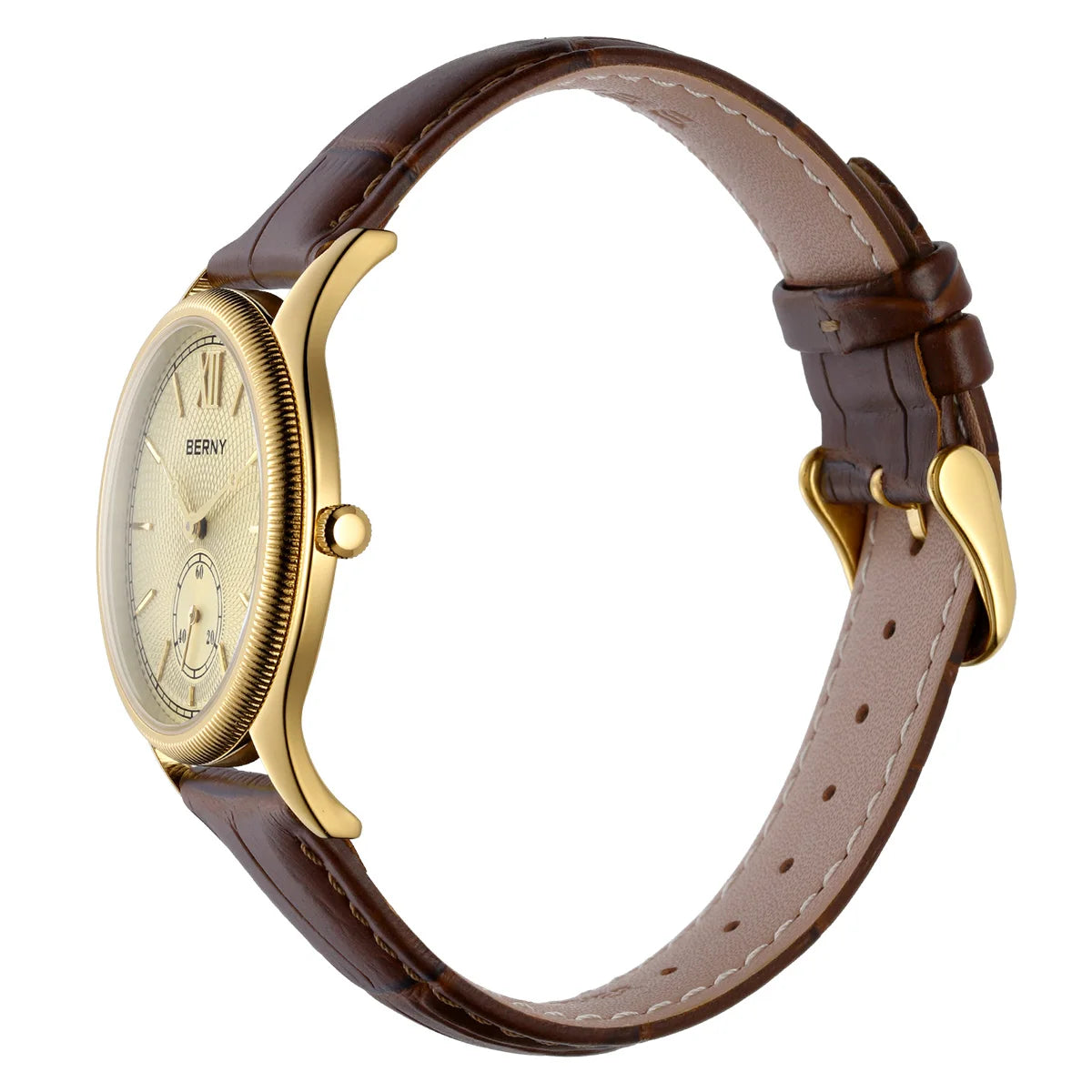 Classic Leather Strap Watch
