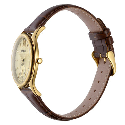 Classic Leather Strap Watch