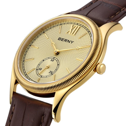 Classic Leather Strap Watch