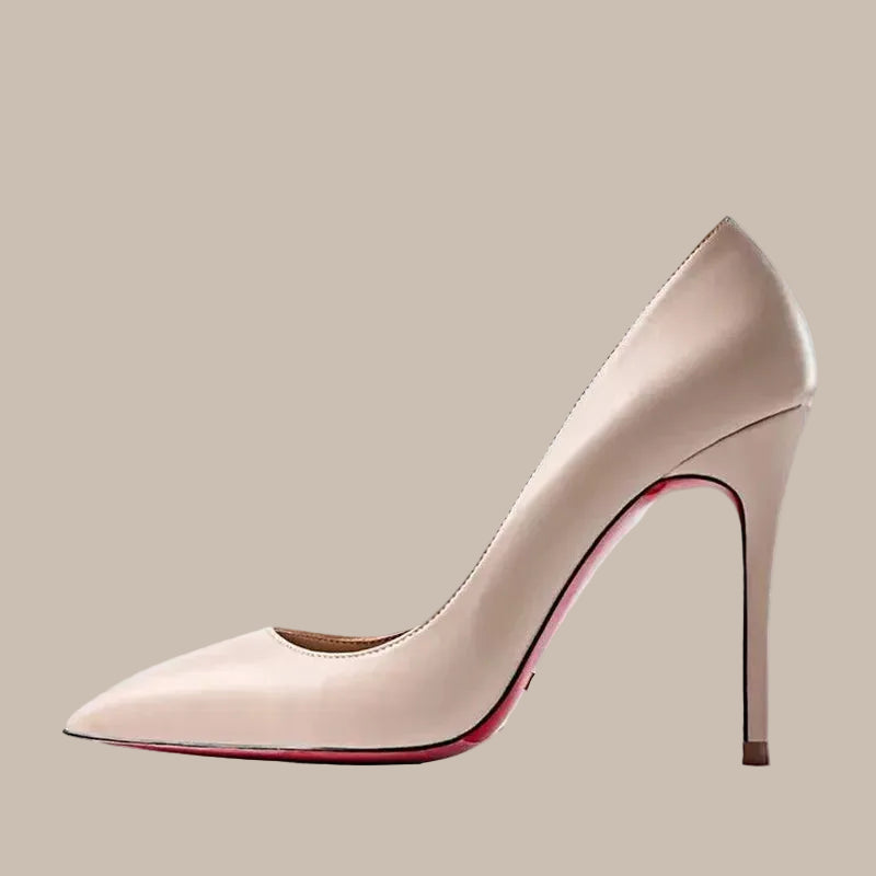Plus Size Red Pointed Pumps