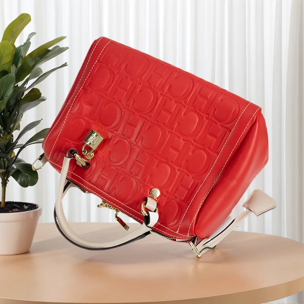 PU Material Lock Design Bag