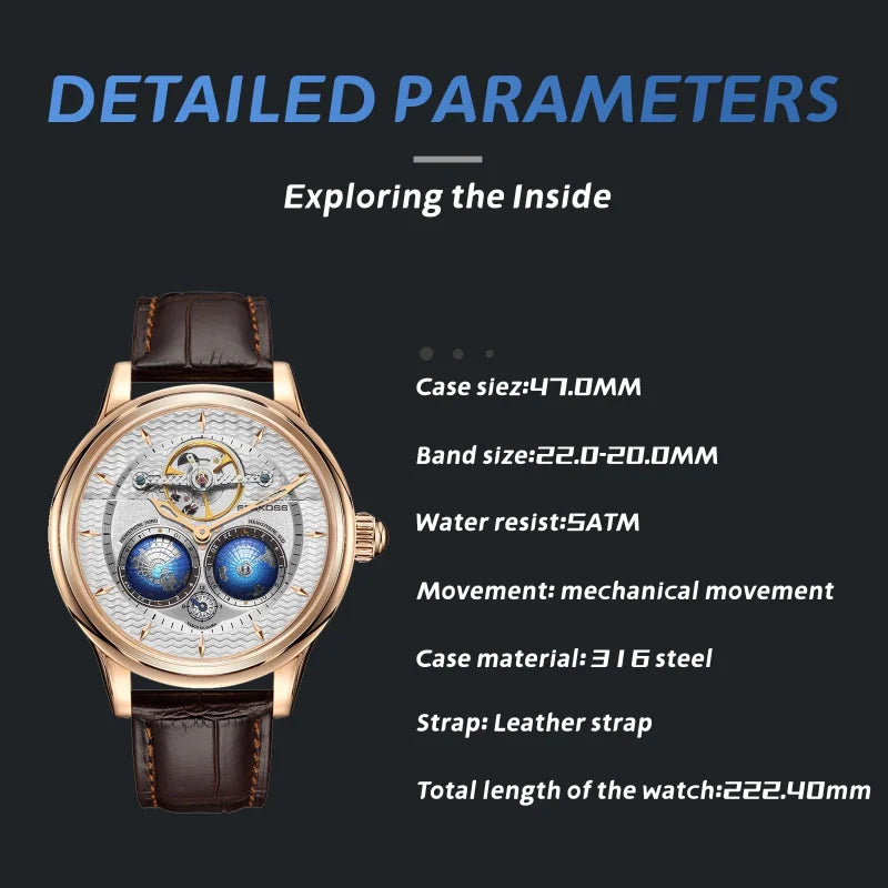 Double Earth World Time Watch