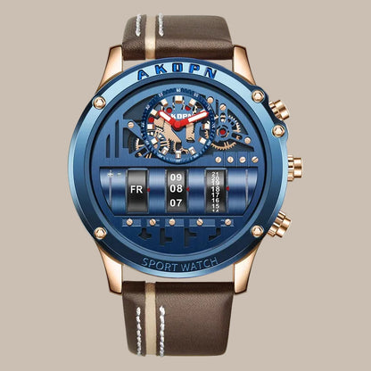 Men's Skeleton Quartz Watch