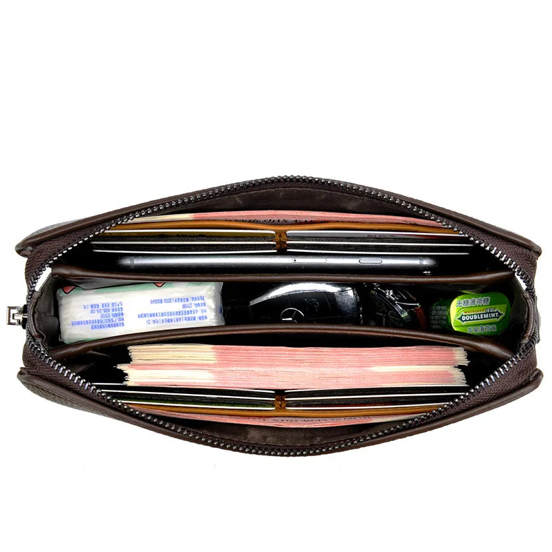 Leather Long Purse Bag