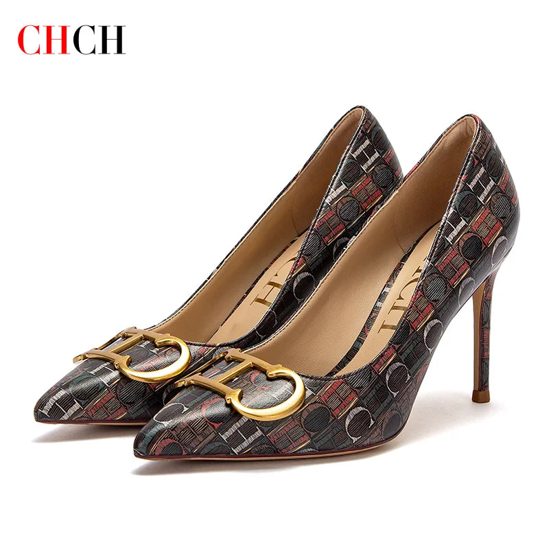 Women’s Letter-Printed Pumps