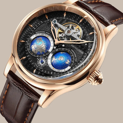Double Earth World Time Watch