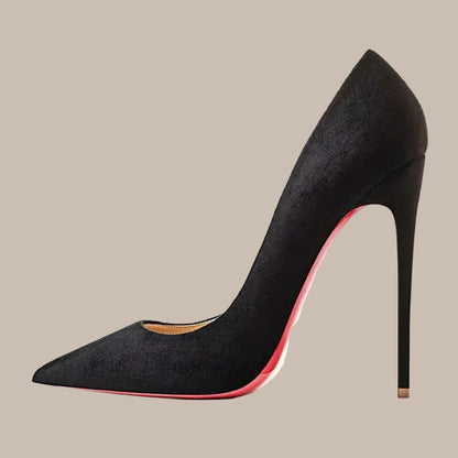 Plus Size Red Pointed Pumps