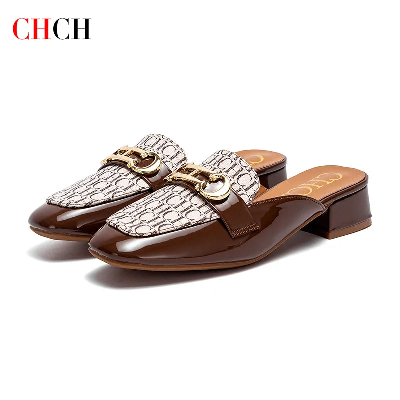 Buckle Mules for Women