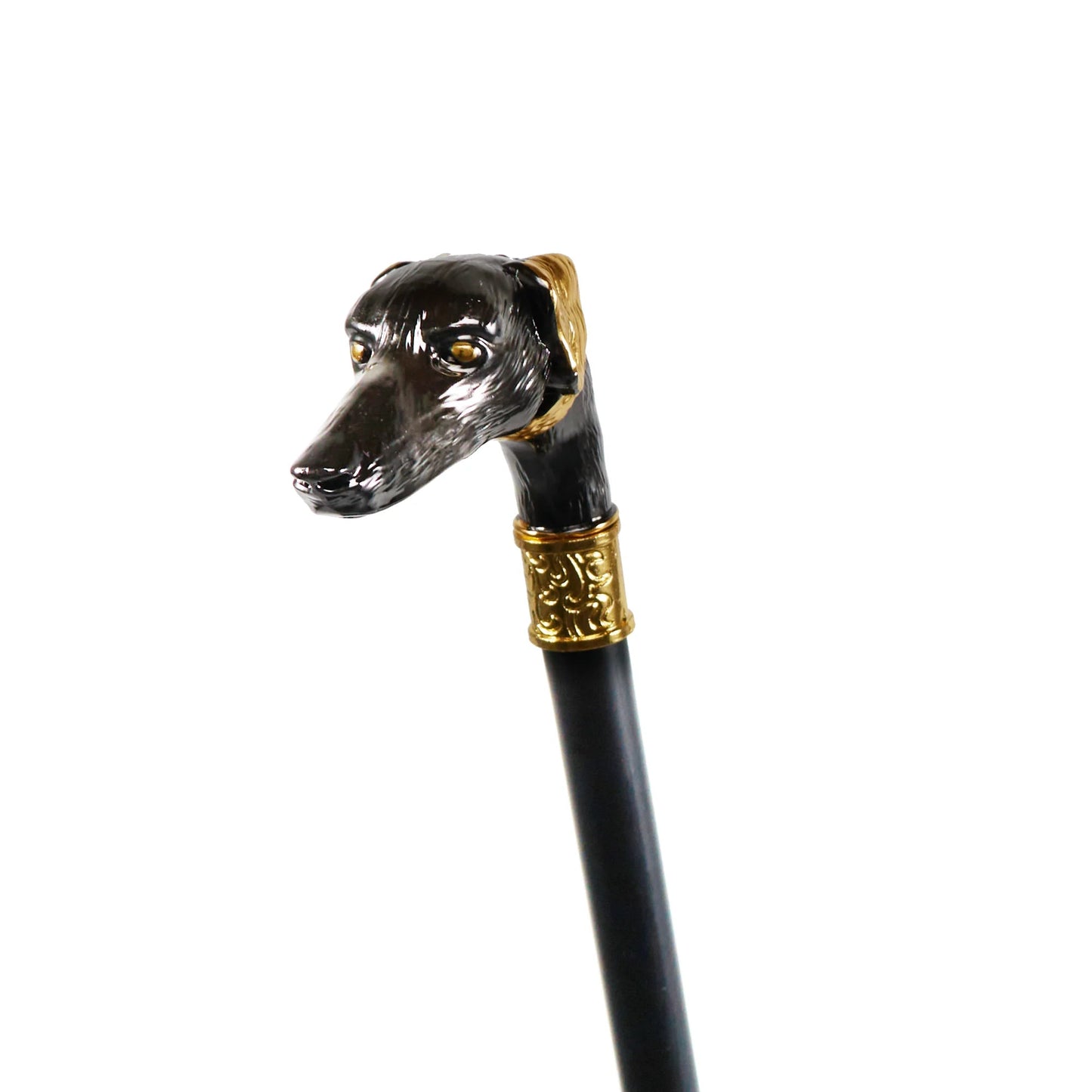 Doberman Black Gold Cane