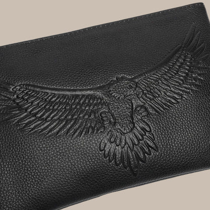 Eagle Emboss Long Wallet