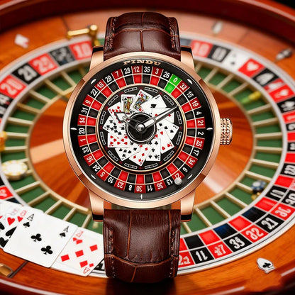 Men’s Luxury Poker Dial Watch