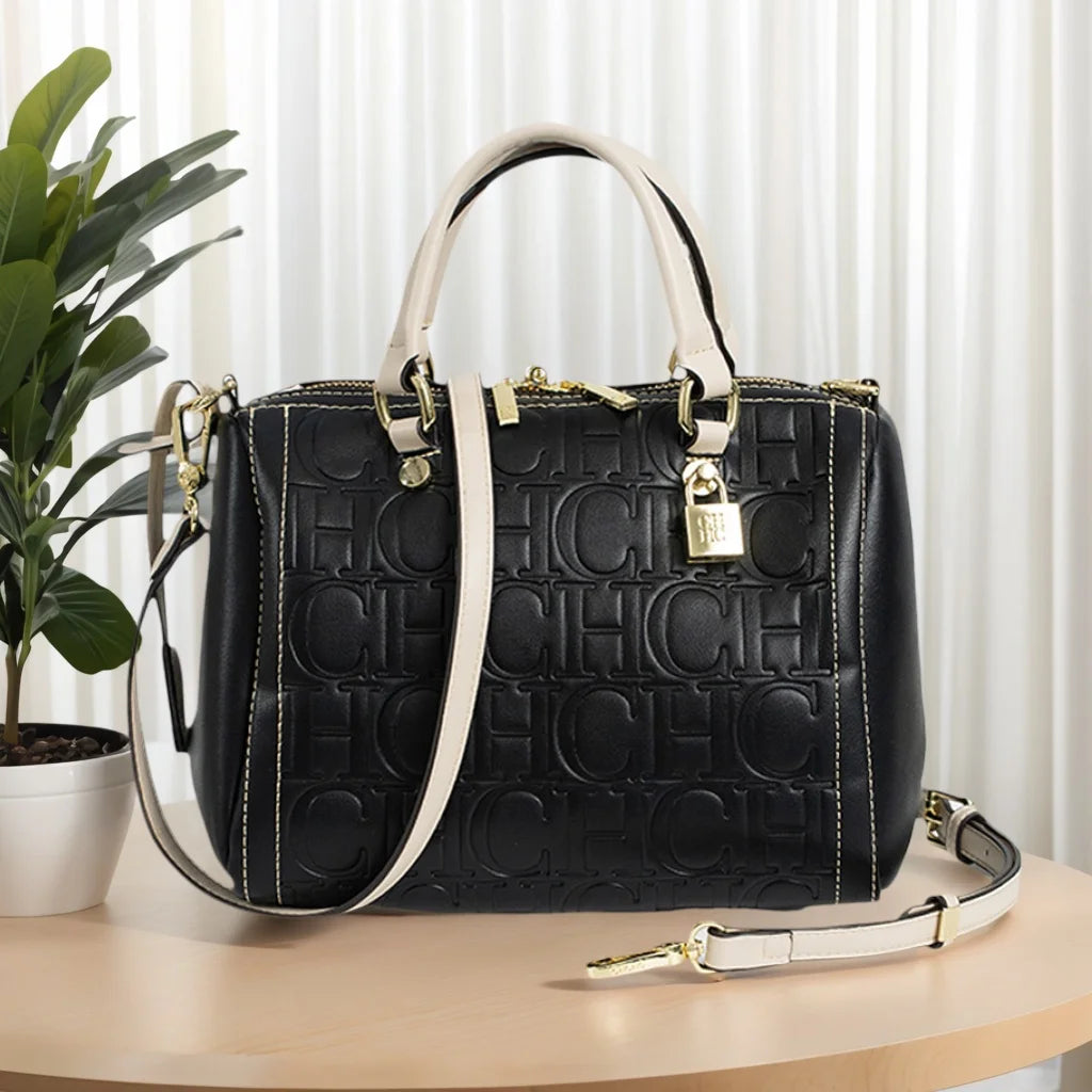 PU Material Lock Design Bag