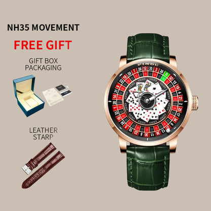 Men’s Luxury Poker Dial Watch