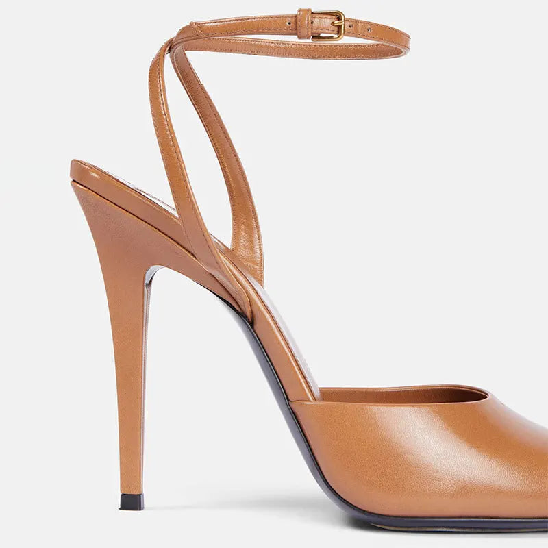 Fish Mouth Patent Sandals