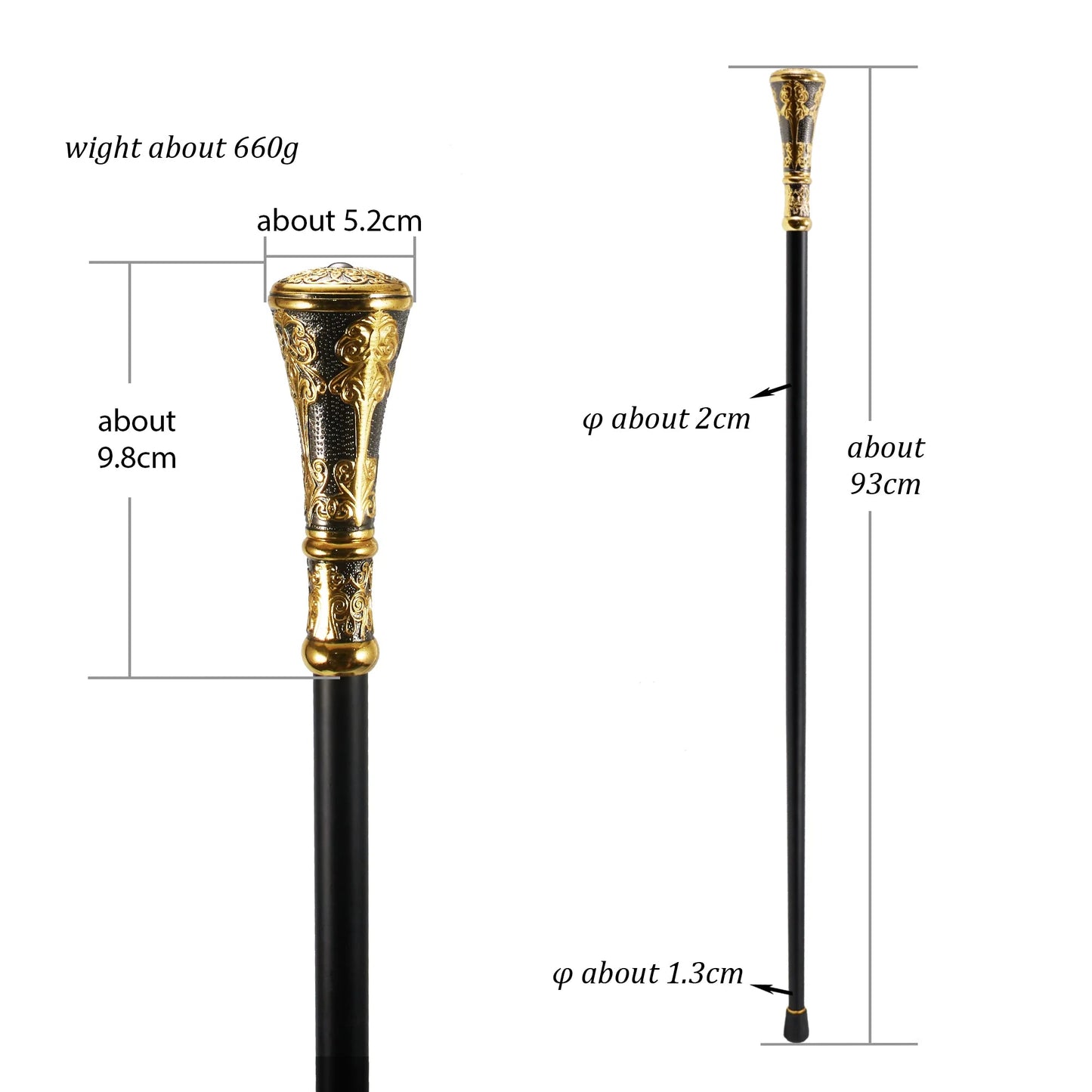 Metal Fashion Cane