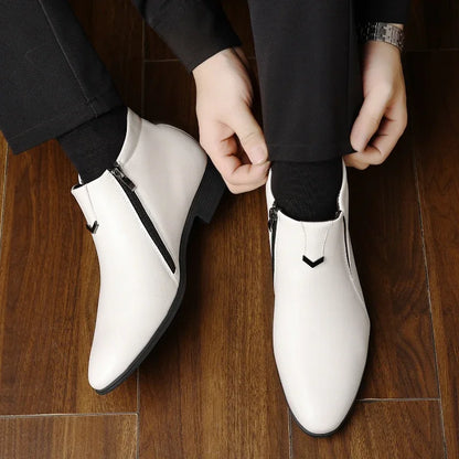 Men's Retro Zipper Ankle Boots