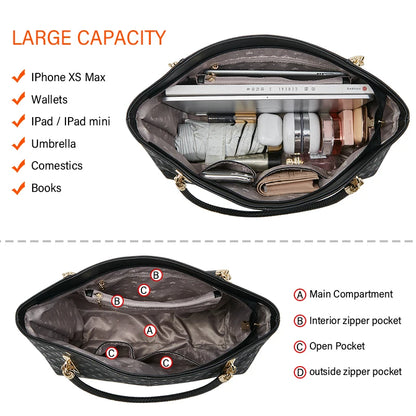 Women's Genuine Leather Luxury Tote