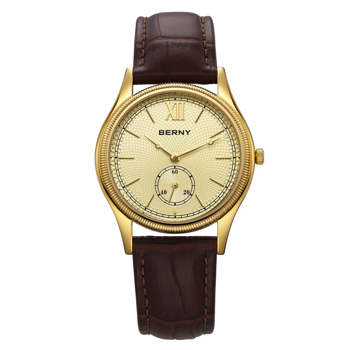 Classic Leather Strap Watch