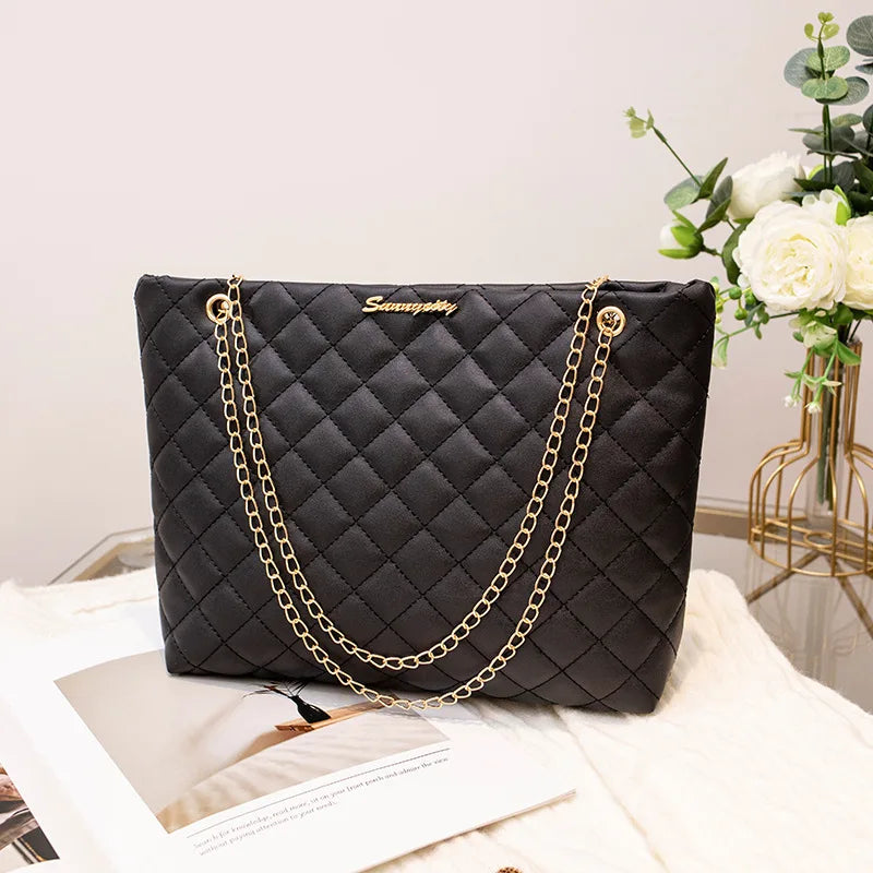 Women's PU Box Tote Bag
