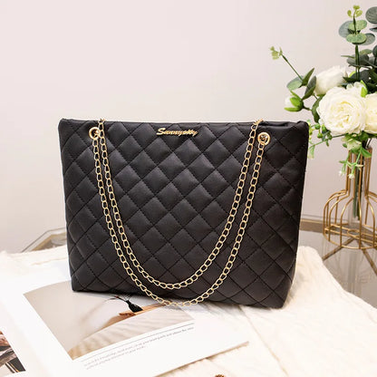 Women's PU Box Tote Bag