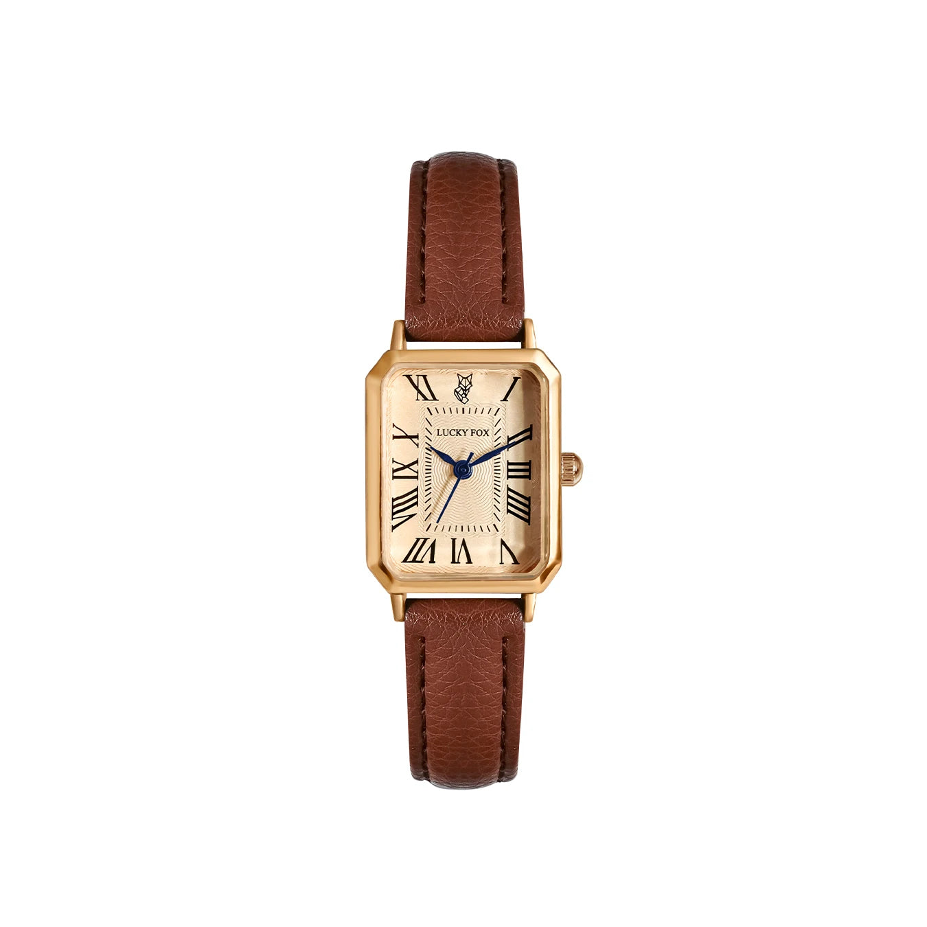 Square Leather Strap Watch