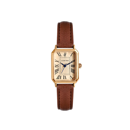 Square Leather Strap Watch