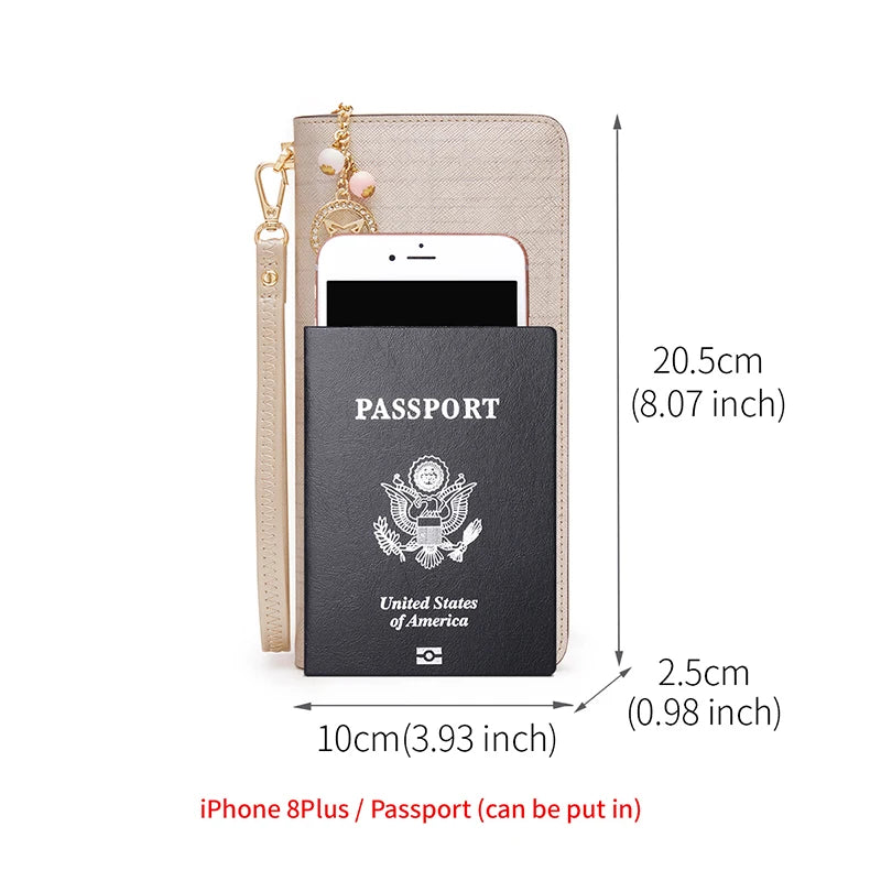 Fashion Zipper Long Wallet