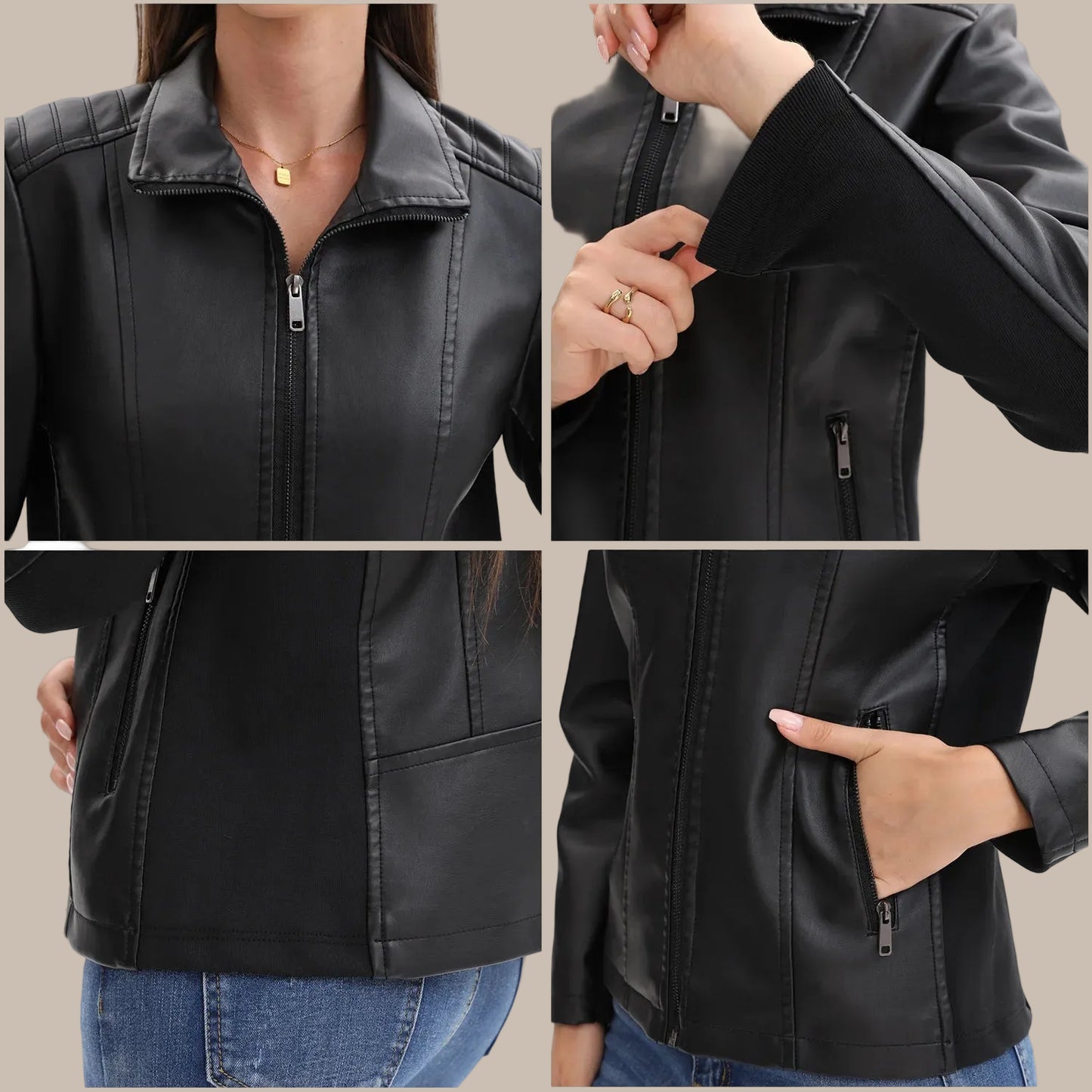 Women’s Brown Leather Jacket