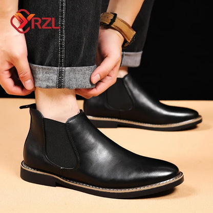 Men's PU Leather Chelsea Boots