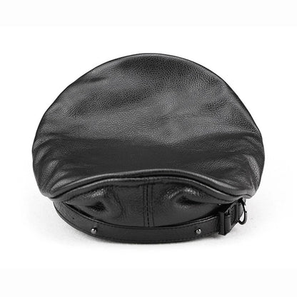 Retro Military Leather Cap
