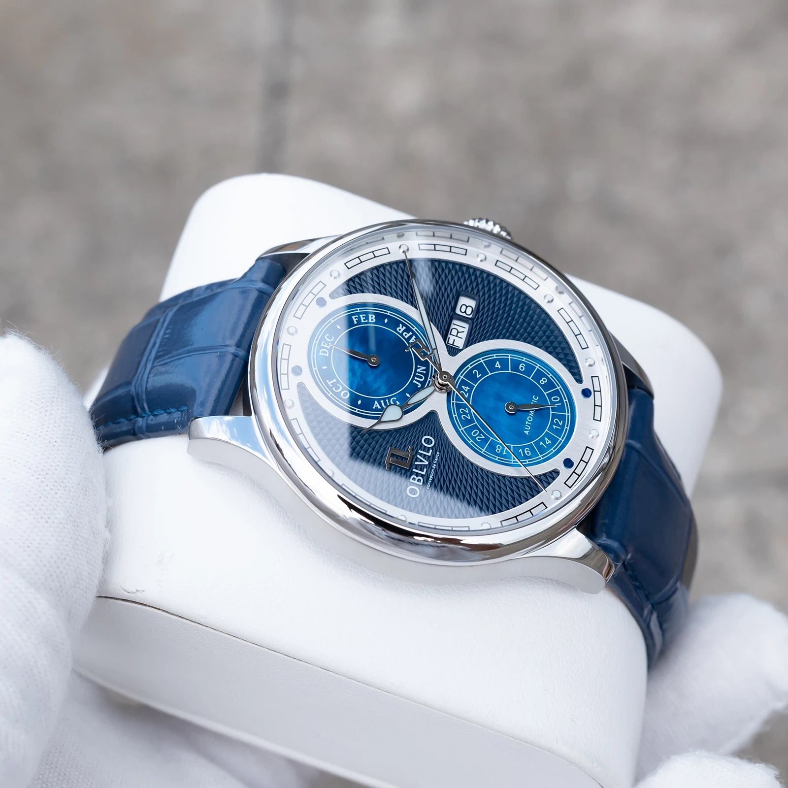 Blue Leather Strap Automatic