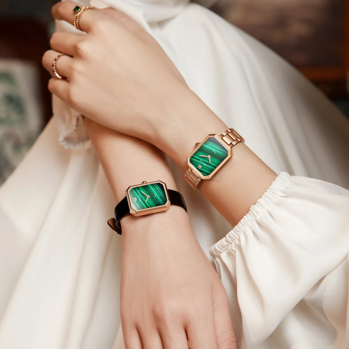 Malachite Dial Diamond Watch