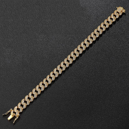 9mm GRA Moissanite Cuban Link Bracelet