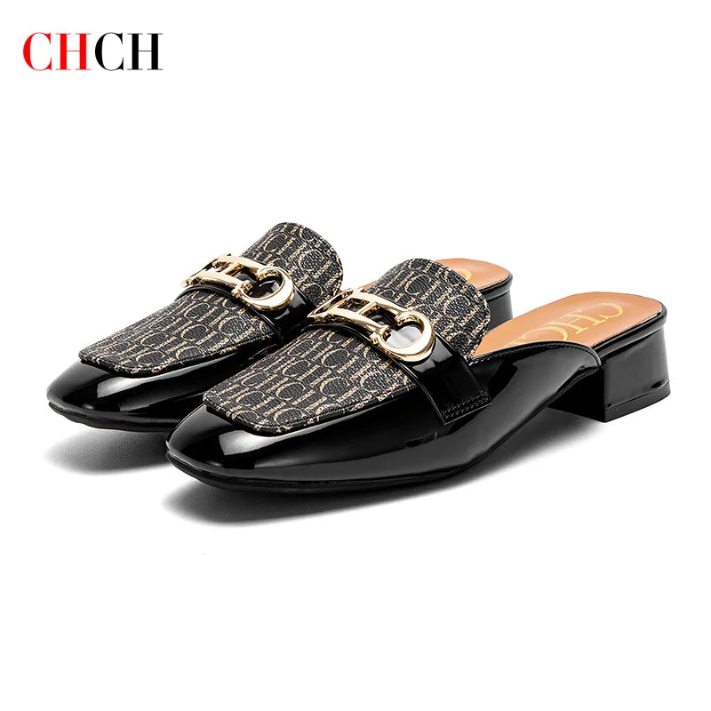 Buckle Mules for Women