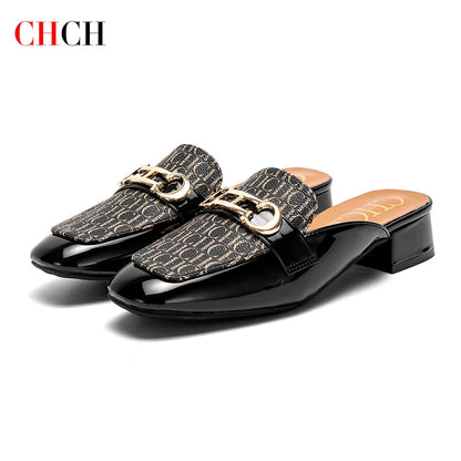 Buckle Mules for Women