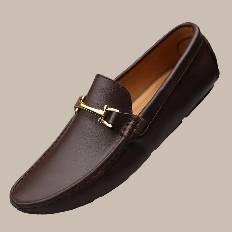 Business Leather Flats for Men