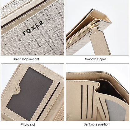 Short Buckle Zipper Clutch